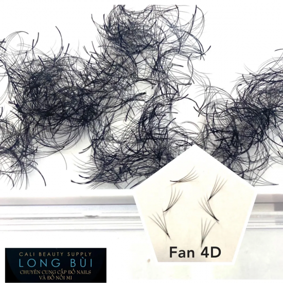 Mi Fan Sẵn 4D cong C , D 8-16mm 1200 fan/hộp
