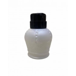 Pump dispenser baroque white, dispenser lid black 250ml