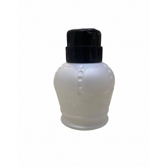 Pump dispenser baroque white, dispenser lid black 250ml