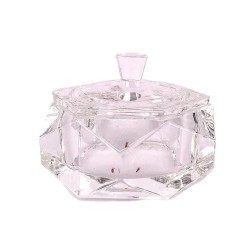 leerer Glasbehälter mit Deckel 30ml eckig