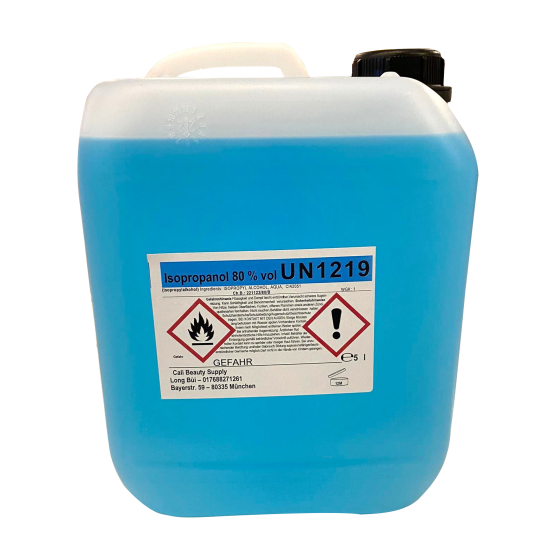 Alcohol Isopropanol 80% Cleaner blau 5 Liter
