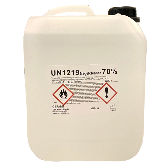 Alcohol Isopropanol 70% Biocide 5 liters