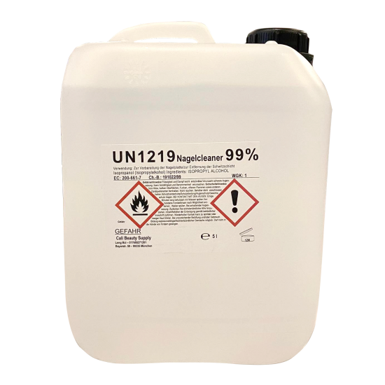 Alcohol isopropanol 99.9% Cleaner clear 5 liters