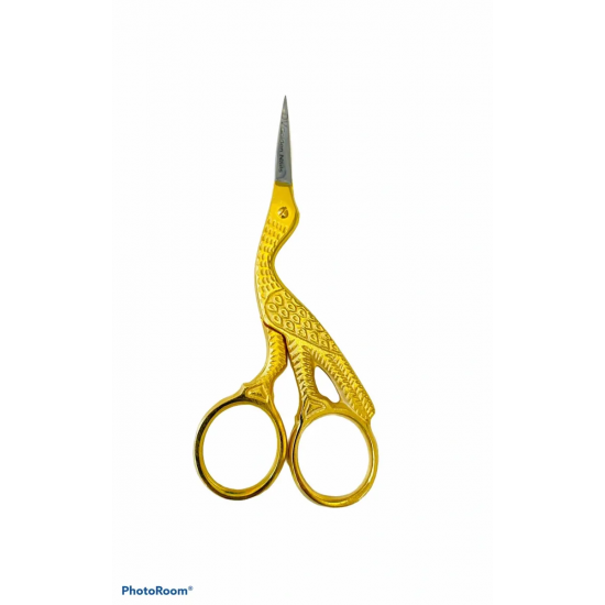 Nail Scissors Velfa Crane Gold